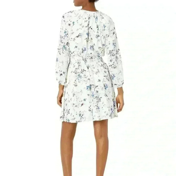 Women’s Taylor Dress Boho Spring Floral Elastic Waist Long Balloon Sleeve 10 - Picture 4 of 12